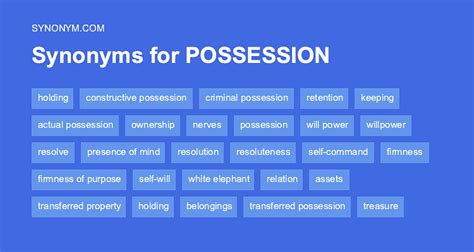 synonyms possess|another word for possessing.